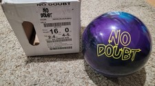 Radical No Doubt Bowling Ball 1st Quality 16 Pounds 4-5" Pin 2.4oz TW