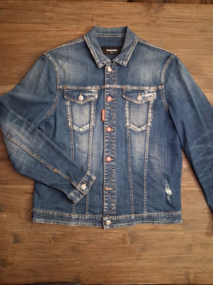 Dsquared2 Dan Jean Jacket - Gr. 52 - Distressed Look - TOP Zustand - Denim Jacke