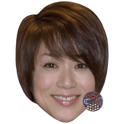 Chieko Kuroda (Lächeln) Promi Maske, flaches Kartengesicht, Kostüm Maske