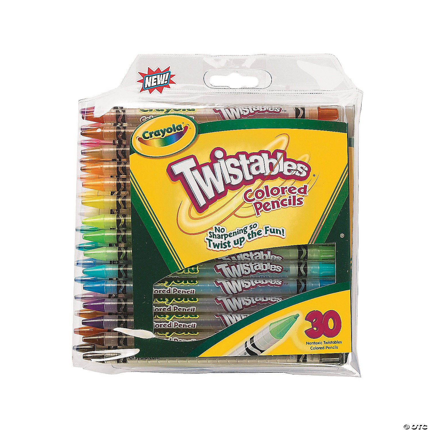 Crayola Twistables Colored Pencils, 30 Assorted Colors