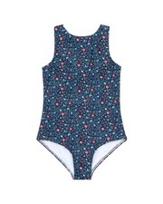 Minnow Double Bow One-Piece Blue 1