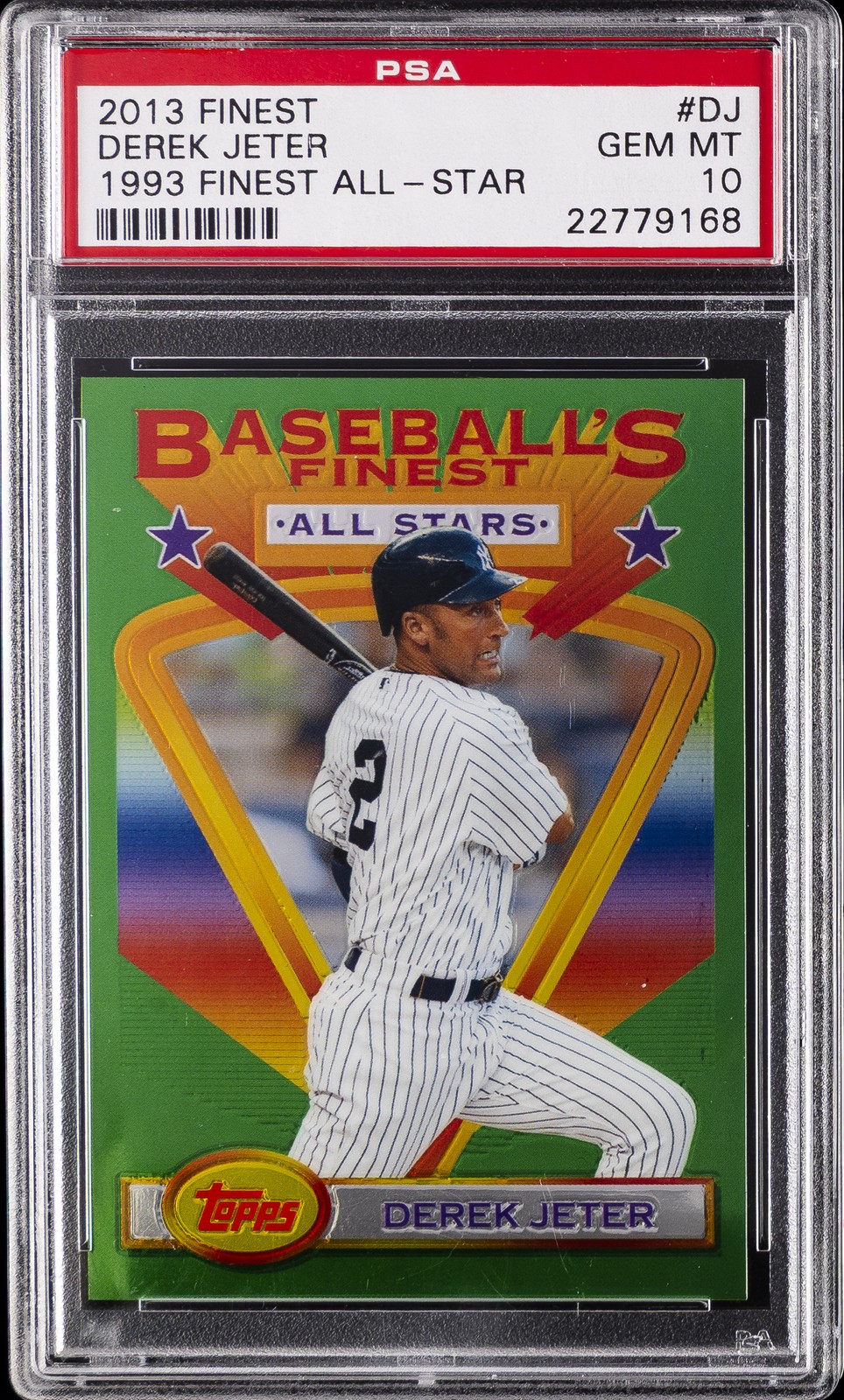 2013 FINEST 1993 FINEST ALL-STAR #DJ DEREK JETER PSA 10