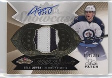 2014-15 Fleer Showcase Hot Prospects Auto 11/375 Adam Lowry #167 Patch 10lp
