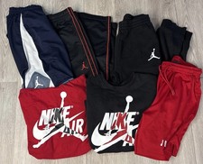 Lot of 6 Sz Boys Large Nike Jordan 2 Shorts 2 Sweatpants 1 Crewneck 1 L/S Shirt