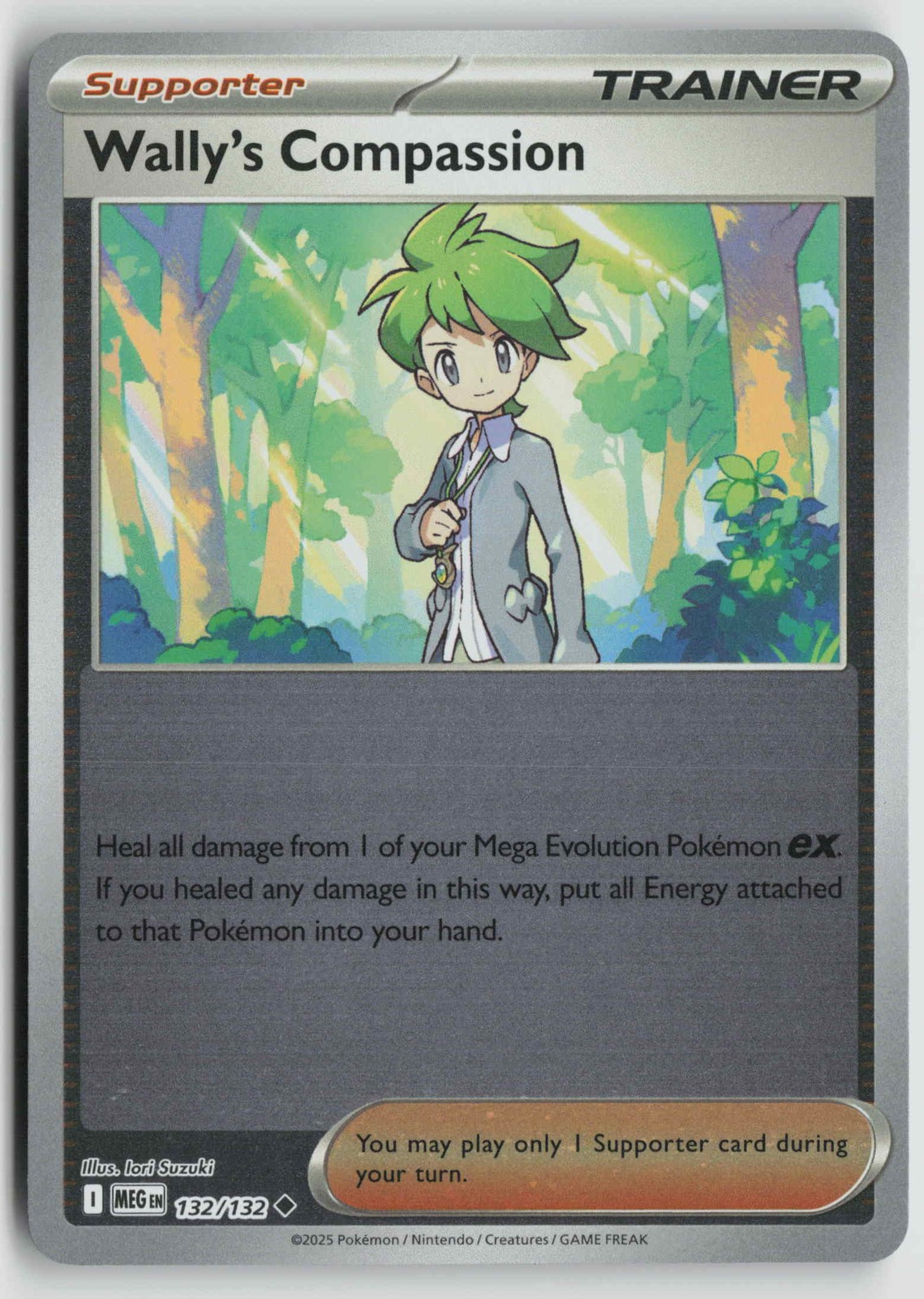 Wally's Compassion Uncommon ME01: Mega Evolution 132/132 NM