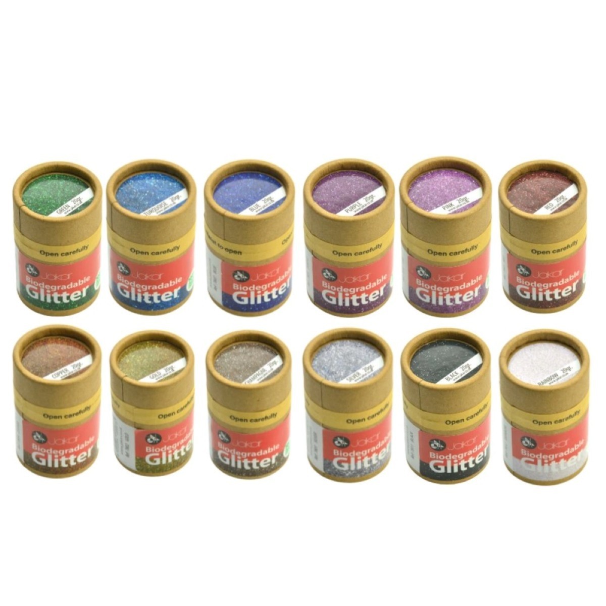 Jakar Purpurina Fina Biodegradable Ecológica (Todos Los Colores) 20g/40g