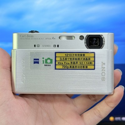 Sony Cyber-shot DSC-T900 Silver  Digital Camera English Tested & Ready to Use