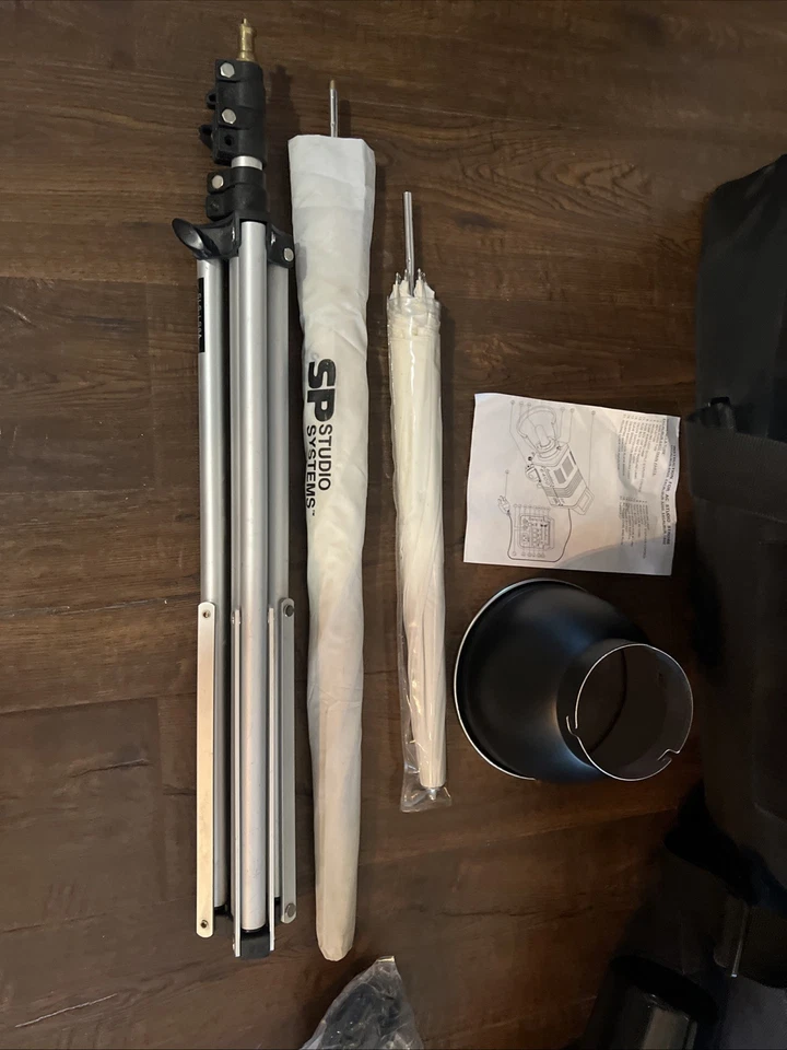 SP Studio Systems Excalibur 3200 Light 2 Umbrellas SLS-LS8A Tripod Reflector Bag - Image 4 of 4