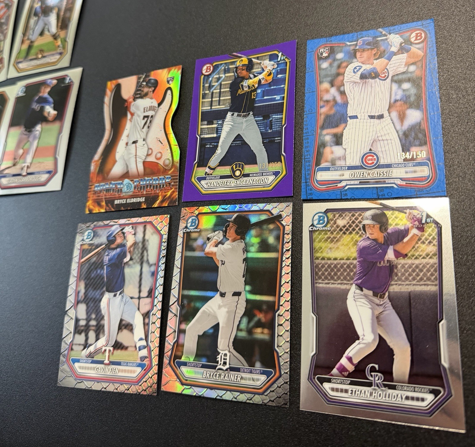 2026 1st Bowman Baseball Lot 120 Card Bulk, 38 Chrome / Numbered / Die Cut view 3