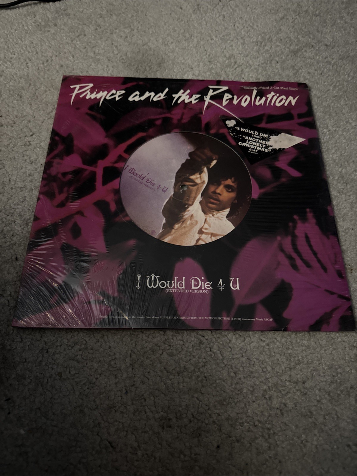 PRINCE AND THE REVOLUTION "I Would Die 4 U (Extended Version)" 1984 Maxi-Single 