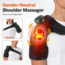3 in 1 Electric Knee Massager Shoulder Brace 5 Vibration Modes, 5 Heating Levels