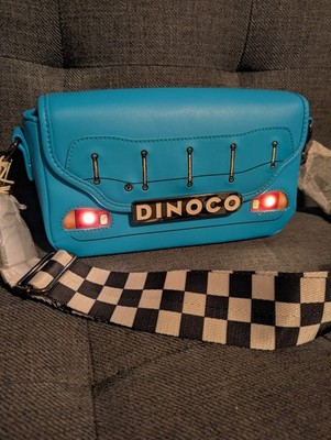 Loungefly Disney Pixars Cars Lightning McQueen Dinoco Light-Up Crossbody Bag