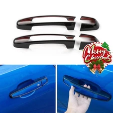 4pcs Side Door Handle Decor Frame Cover Trim For Chevrolet Camaro 2017+  Black