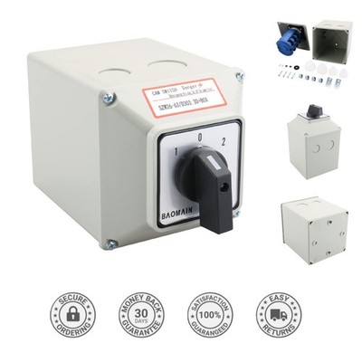 Robust Rotary Changeover Cam Switch - 660V 63A for Motor & Generator Control