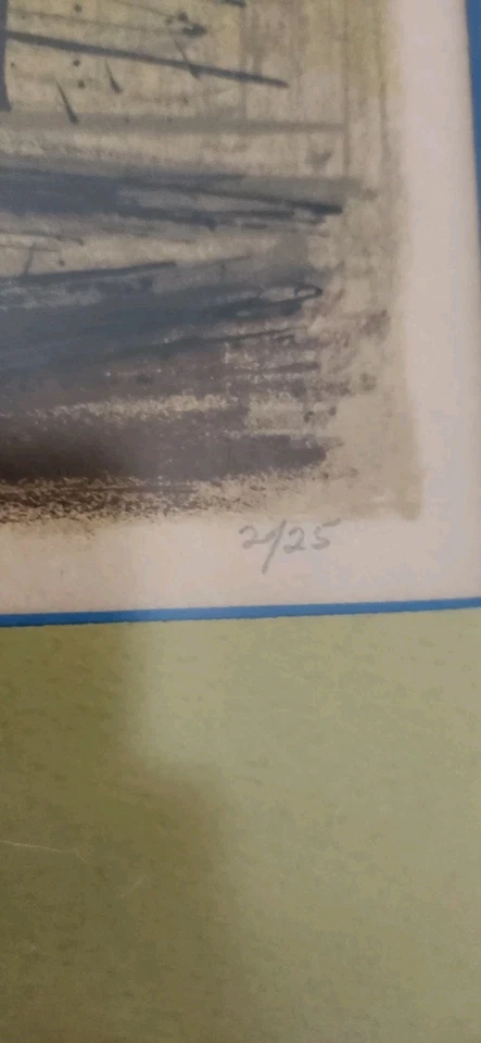 LITOGRAFÍA BUFFET BARD Placa numerada firmada edición LT - septiembre 1966 L' Lortensia Foto 3 de 4