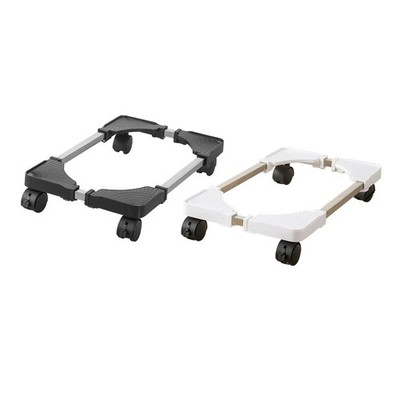 Plastic Computer Tower Rolling Stand Sturdy Mobile CPU Adjustable Cleaning