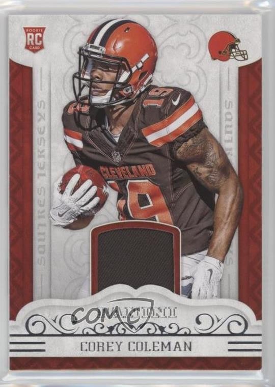 2016 Panini Squires Jerseys Corey Coleman #5 Rookie RC 2d7