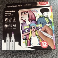 Spectrum Noir Classique Markers - Illustrator essential sketching Dual Tip X 12
