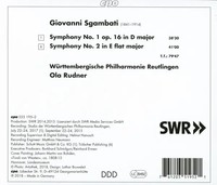 Symphonien Nr.1 D-Dur Op.16 & Nr.2 Es-Dur | Giovanni Sgambati | Audio-Cd | Cd