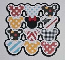 Minnie Mouse Mat 3.75" 3.75". Scrapbook, Card Making Paper Piecing