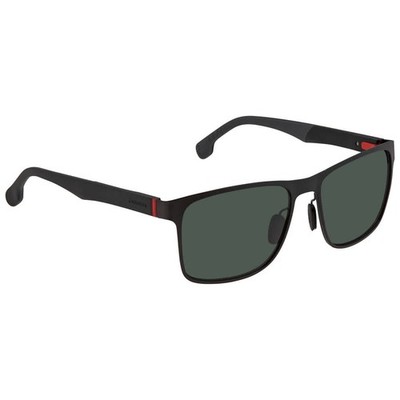 Carrera Green Rectangular Men's Sunglasses CARRERA 8026/S 0003/QT 57