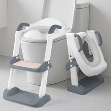 Potty Training Seat with Step Stool Ladder Toddler Training Potty Chair Toilet