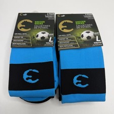 Puma Youth Soccer Socks Size L 4 Pairs Blue Black Crew 4-6