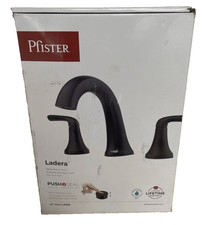 Pfister Ladera 8 in. Widespread Double Handle Bathroom Faucet in Matte Black