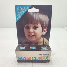 1-Box x 3 Sylvania Flash Cubes BLUE DOT MAGICUBES Vintage Camera
