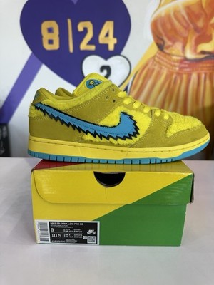 Size 9 - Nike Dunk Low SB x Grateful Dead Yellow Bear