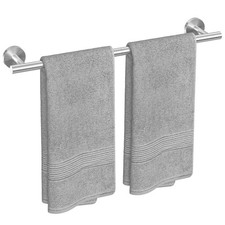 Brushed Nickel Towel Bar, 24-Inch Towel Rack for Bathroom Wall Mounted, Thick...