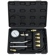 JoyFans 0-300 PSI Compression Tester Automotive Tool, Petrol Gas Engine Black 