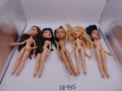 Lot of 5 Bratz Doll 2001 MGA No Feet Nude Parts As pictured