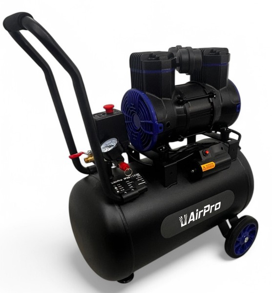 ÖLfreier Luftkompressor 35L GeräUscharmer Kompressor 2 Ps Wartungsfrei Kompakt-image