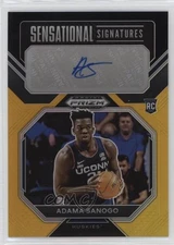 2023 Panini Prizm Draft Picks Black Gold /5 Adama Sanogo #SS-ADS Rookie Auto RC