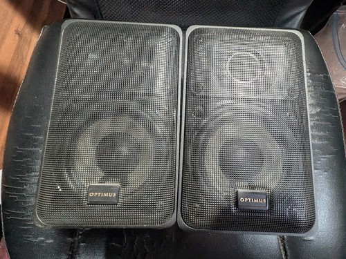 Pair Of OPTIMUS PRO-X44AV Bookshelf Speakers. Tested. Works - Bild 1 von 7