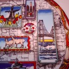 KWC Michigan Theme Ceramic Decorative Plate Round Glossy White Multicolor — photo 6