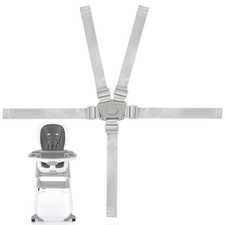 XZESH High Chair Replacement Straps Compatible with Ingenuity, Silver Gray