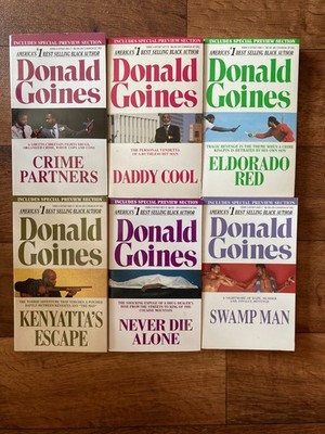 Lot of 6 Donald Goines Paperbacks   Holloway House