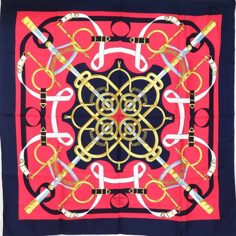 HERMES Carre 90 Silk Scarf Authentic Imported from Japan