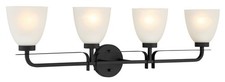 Minka Lavery 2884 Kaitlen 4 Light 35"W Vantage Bathroom Vanity - Coal