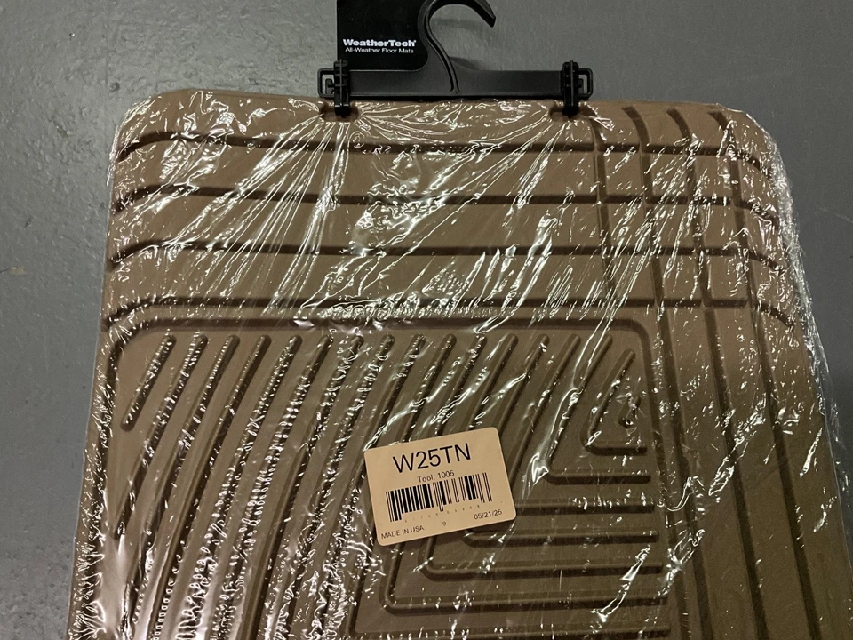 WeatherTech Rear Floor Tan Mats W25TN 2nd Row Foto 2 de 2