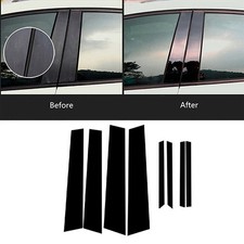 For Honda Civic 2012 2013 2014 2015 Car Pillar Posts Window Cover Trim 8pcs Set