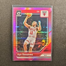 2024-25 Panini Donruss Optic Ayo Dosunmu Pink Hyper #103 Bulls Basketball Card