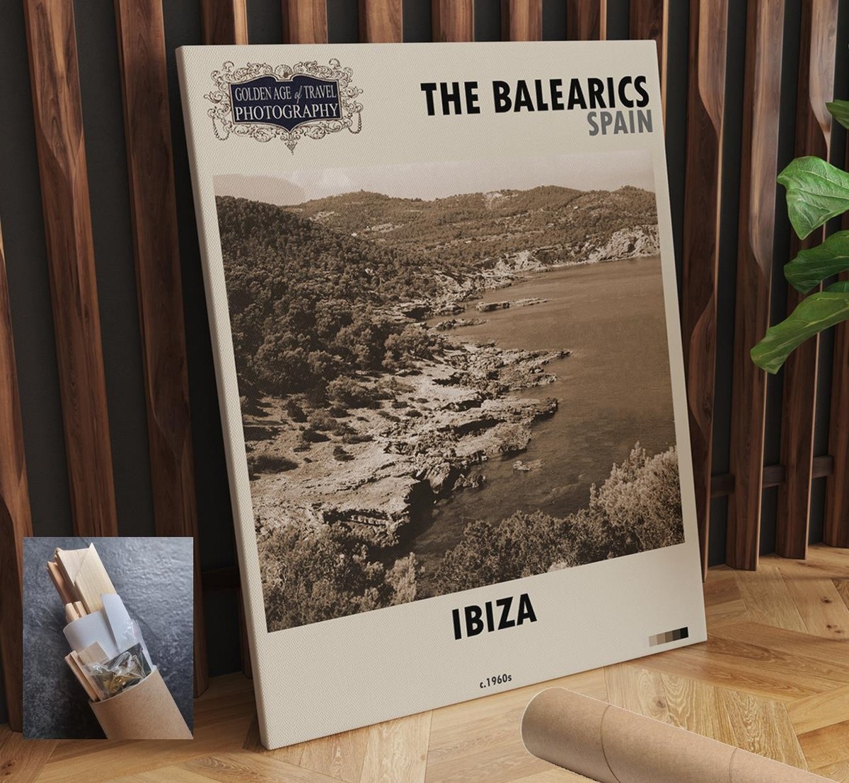 Spain Ibiza The Balearics CANVAS WALL ART 24x30 in