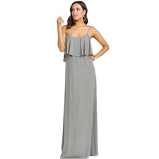 Show Me  Your Mumu Caitlin Formal  Maxi Soft Gray Dress Size  Small NEW