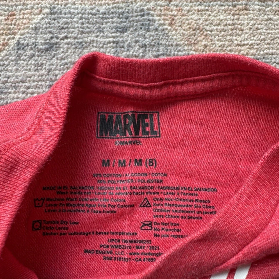 Lot Of 3 Marvel T-shirts 1 NWT Boys Size 8 - Image 3 of 4