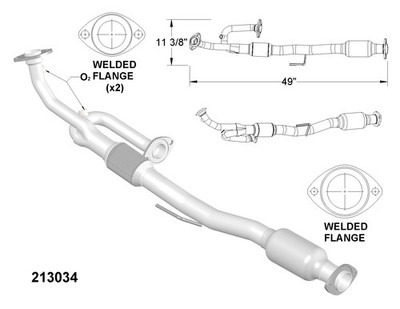 Walker Ultra 16492 Catalytic Converter - EPA Compliant, Direct Fit For 2004-2005 Lexus ES330 & 2006 Toyota Solara - View #11