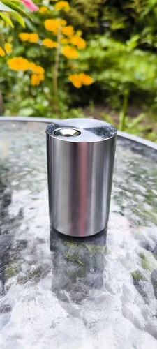 Vintage Braun Cylindric T2 Feuerzeug Dieter Rams Aluminium