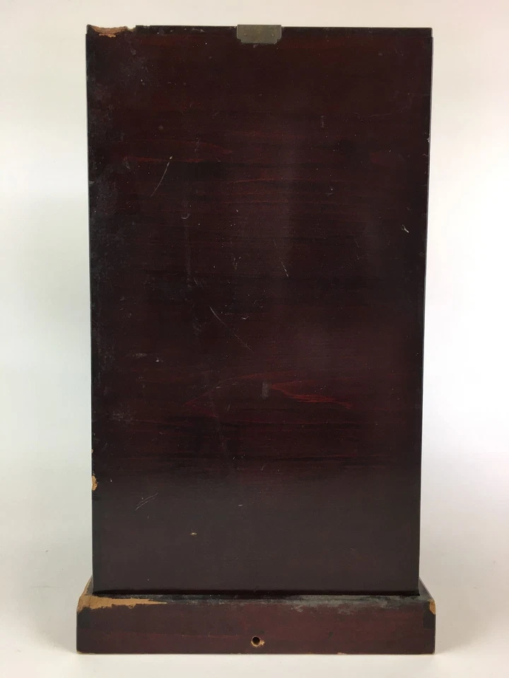 Antigua caja de almacenamiento japonesa de madera Bento en el interior 25,5x24x43 cm WB955 Foto 2 de 4